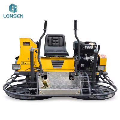 China 15hp 800MM 30 inch Double Pan Concrete Floor Ride On Power Trowel Machine CRT830 for sale