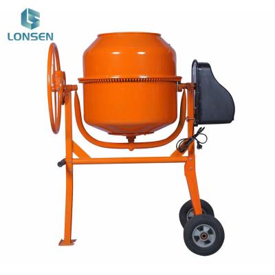 China Elektrische verplaatsbare minibetonmixer 120L 140L 160L 180L 200L 220L 240L voor het mengen van steensandcement Te koop