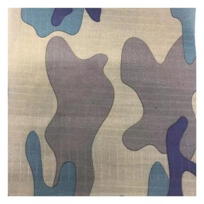 China Oxford PU Fabric 210D Plaid Camouflage Fabric Tear-Resistant Netting Printed Oxford Fabric for sale