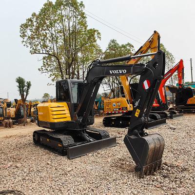 China Compact Mini Used Volvo Excavators EC60D Second Hand Tracked Crawler 6000kg en venta