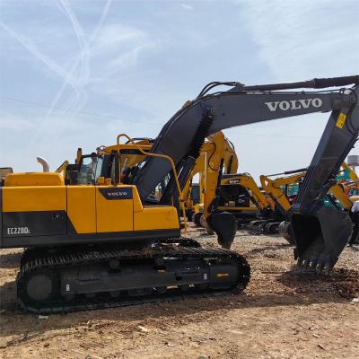 China Track Earthmoving EC220D Used Volvo Excavators 22t Medium Size Excavator à venda