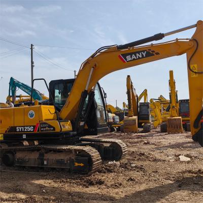 China Hydraulic Used Sany Excavators Sy125 Mining Excavator 75KW for sale