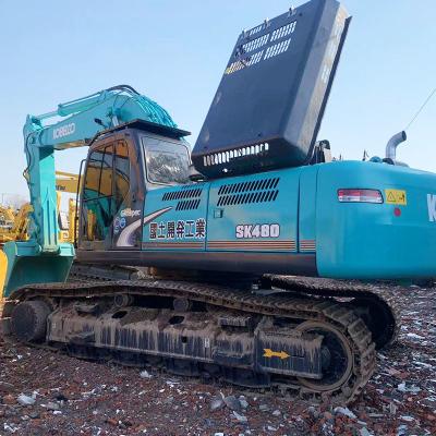 China 49400kg 243kw Excavadoras usadas Kobelco Sk480 2.3m3 Bucket Crawler 48Ton Gran máquina en venta