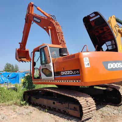 China Korea Used Doosan Excavators DH220LC-7 22 Ton Excavator Huge Capacity Diggers for sale