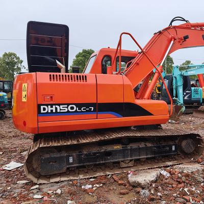 China Construction Building Used Doosan Excavators Doosan Dh150lc-7 15Ton Te koop