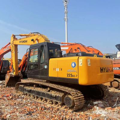 China Backhoe 225 Koreaanse gebruikte Hyundai graafmachines Hoogte 12500mm Gebruikte kleine graafmachine Te koop