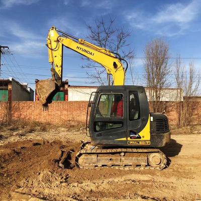 China 8 Tonnen gebrauchtes Hyundai Bagger 80-7 Bagger Kleine Größe Hyundai Robex 80 7 zu verkaufen