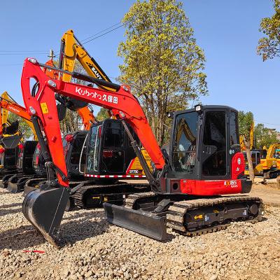 China Excavadora de excavación de 6 toneladas Kubora Kx165 Usada 5540 kg Kubota de pequeño trazado en venta