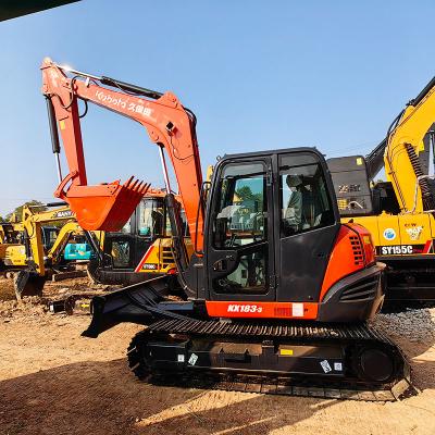 China 8000 kg Kubota usado Kx183 3 47.8kw equipo de excavadora excavadora en venta