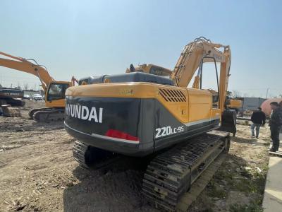 China Koreanische 22 Tonnen gebrauchte Hyundai Bagger 220 Schwere hydraulische Bagger 2nd Hand Diggers zu verkaufen