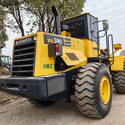 China 3m3 Balde 16ton Carregador de rodas hidráulico usado Preços Komatsu WA380 - 3 Carregador de trilho usado à venda