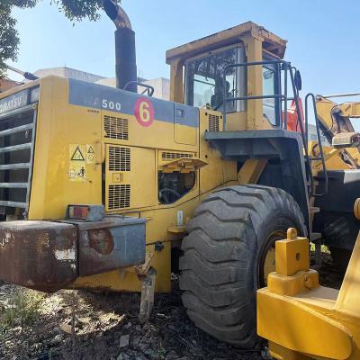 China Komatsu 500 Gebruikte laadmachine 27600kg Gebruikte wielladers Voorlader WA500-3 Machine Te koop