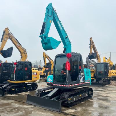 China Gebrauchte Kobelco SK75 Bagger 7.5 Tonnen Maschine mit 0,4m3 Bucklet Kapazität zu verkaufen