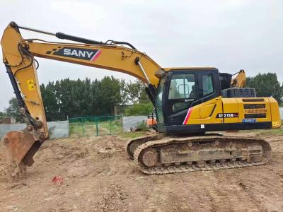 China Used Large Excavator Sany 215c Construction Machine With Low Working Hours for sale