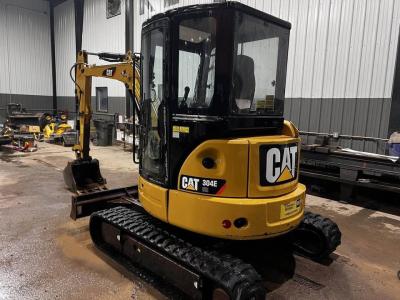 China 32.7kw Power gebruikt Cat 304 graafmachines 4 ton tweedehands Mini Digger Met 0,22m3 Capaciteit Te koop