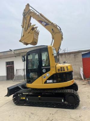 China 8 Tonnen Katze Gebraucht Backhoe Crawler Bagger CAT 308C Gebrauchtbagger mit 0,28m3 zu verkaufen