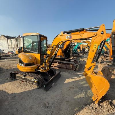 China 3.5 toneladas Usadas Cat 303.5E Mini Excavadoras de retroescavadeira hidráulica 23.6kw Excavadora de segunda mão à venda