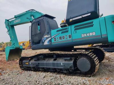 China Máquina de equipamento pesado de 48 toneladas Excavadoras Kobelco usadas Sk480 Com capacidade de 2,3m3 à venda