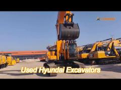 30 ton hyundai used excavators backhoe digger 1.45m3 capacity heavy equipment machine