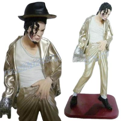 China Comic Resin Model Michael Jackson Europe OEM Ploystone Action Sculpture Figure for sale