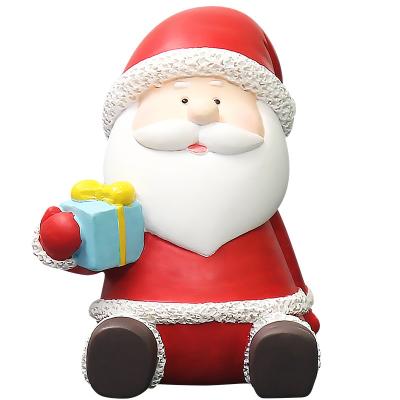 China Resin Global European Creative Crafts Miniature Animal Christmas Decoration Gifts Small Home Doll for sale