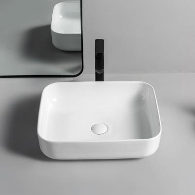 China Modern Luxurious High Quality Countertop Sanitary Basins Home Decor No Hole Wash Hand Sink Bathroom Basin for sale