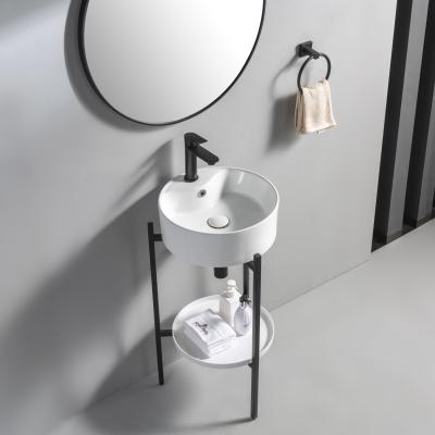 China Modern Modern High Quality Countertop Faucet Single Basin Bathroom Cabinet Vanity for sale