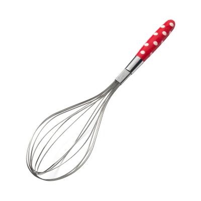 China Kitchen Manual Stocked Egg Beater Stainless Steel Balloon Beater For Baking for sale