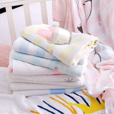 China Dropshipping 100% Cotton WARM Solid Design Knitted Baby Blanket Fabric for sale