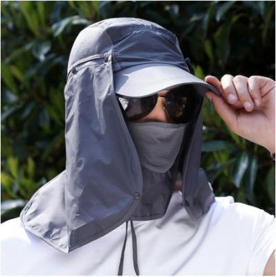 China Dropshipping Waterproof Hot Selling Outdoor Sport Increasing Visor Hat Protection Face Neck UV Cover Fishing Sun Protcet Hat for sale