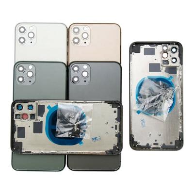 China High Quality Glass Back Housing Cover For iphone 11 11 pro Max Battery Glass Rear Door Chassis With View for sale