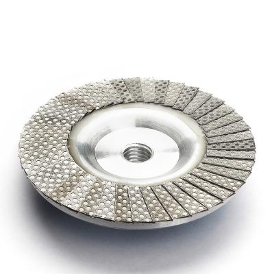 China High Performance 5INCH Plated Diamond Sand Flap Disc for sale