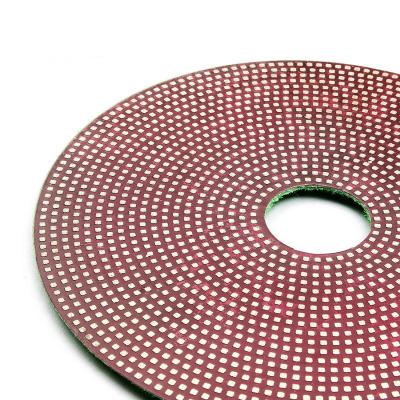 China High Performance Plated Polishing Pad Polishing Diamond Abrasive Sharperness Pad for sale