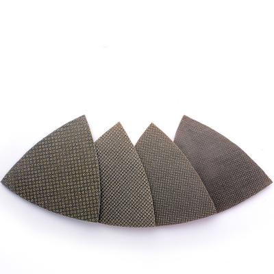 China High Performance Triangle Plated Corner Polish Pads for sale