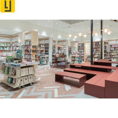 China Modern bookstore display rack book display rack for bookstore decoration design for sale