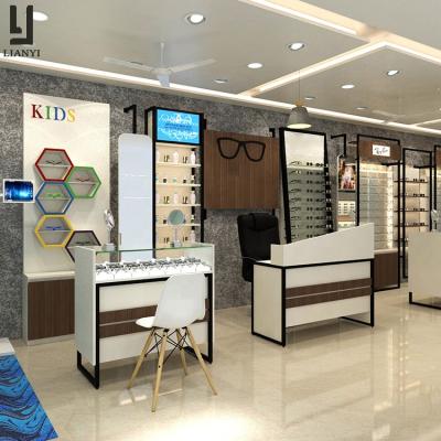 China Direct Factory Locked Eyeglass Display Cabinet, Eyewear Display Showcase, Optical Store Interior Design for sale