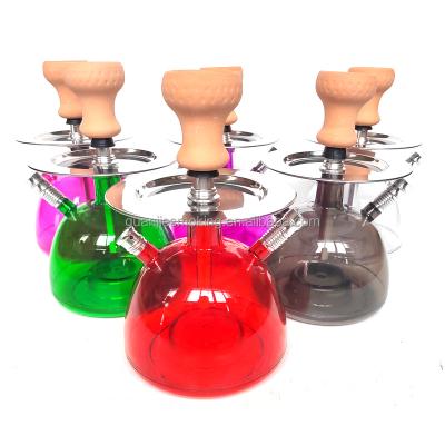 China Shisha LED Hookah Acrylic Shisha Hookah Fancy Smoking Plastic Shisha for sale