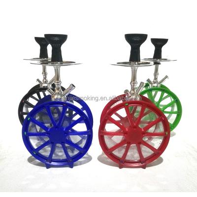 China Shisha LED Car Tire Hookah Acrylic Hookah Fancy Smoking Plastic Shisha for sale