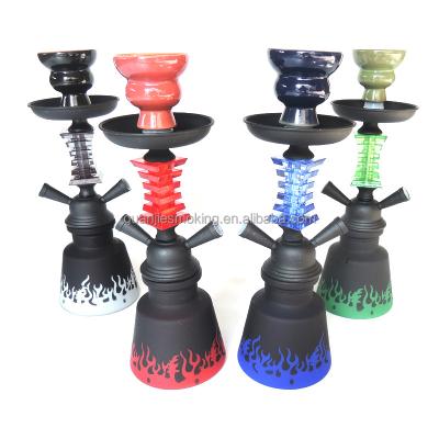 China Cheap Arabic Shisha 2 Hose Hookahs Iron Metal Baby Hookah Smoking Shisha Small for sale