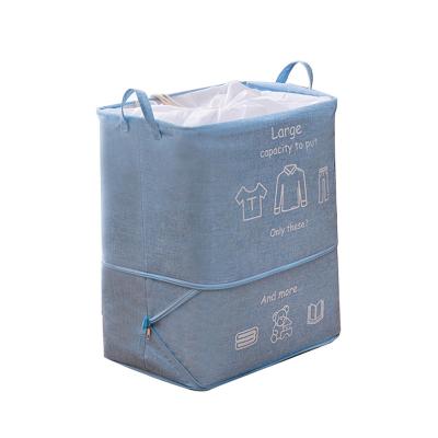 China Wholesale High Quality Adjustable Home Carry Garment Laundry Basket With Drawstring for sale