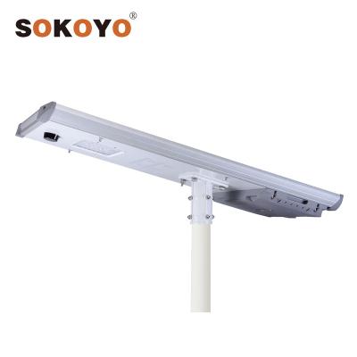 China ROAD SOKOYO factory price wholesale monocrystal integrated 40w solar panel led street light for sale