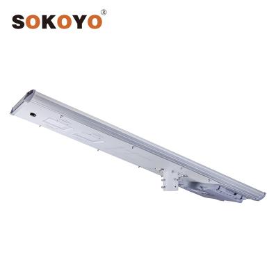 China ROAD SOKOYO factory price hot sale ip66 economic all in one led solar street light for sale