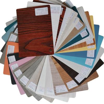 China Hot Selling Non Self Adhesive PVC Wood Veneer Film for Doors, Sideboard and Home Decor for sale