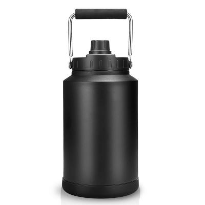 China USA Warehouse Stock 128oz PORTABLE Stainless Steel Insulated Water Jug With Stainless Handle for sale