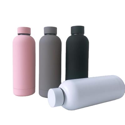 China Low MOQ Logo Double Wall Vacuum Insulated PORTABLE Hot Seller Amazon Custom Thermos Stainless Steel Water Bottle for Wholesale with Lid for sale