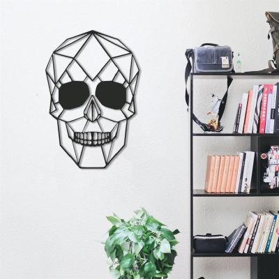 China Home Wall Hanging Crafts Metal Art Decoration Silhouette Art Skeleton Wall Art Iron Home Decor Minimal Wall Art for sale