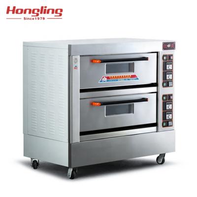 China XYF-2KA-T professional commercial catering double deck pizza bread making electric baking deck oven for sale for sale