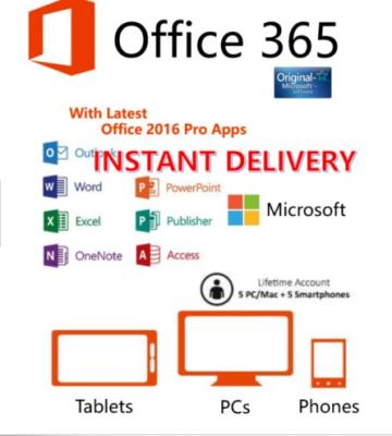 China office & Best Selling Home Products 100% Ms Online Microsoft Office 365 Pro Plus Account Password 5 PC 5TB One Minute Delivery for sale