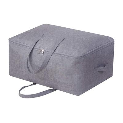 China Large Capacity Sustainable Clothes Storage Bag Folding Quilt Storage Bag Organizer Durable Quilt Storage Bag for sale