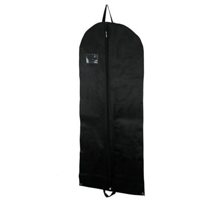 China Custom Breathable Non Woven Suit Cover Portable Foldable Foldable Garment Bag With Handles for sale